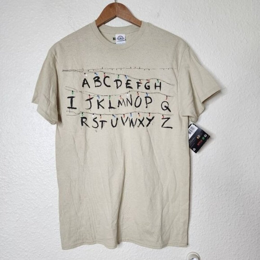 Stranger Things x Netflix Alphabet Wall Short Sleeve Unisex T-Shirt Size Medium